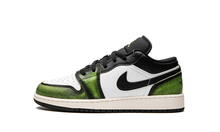 AIR JORDAN 1 LOW WHITE BLACK GREEN GS