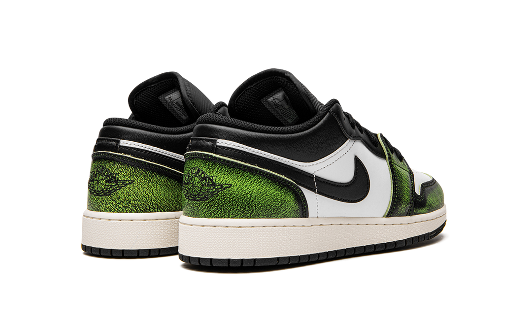 AIR JORDAN 1 LOW WHITE BLACK GREEN GS