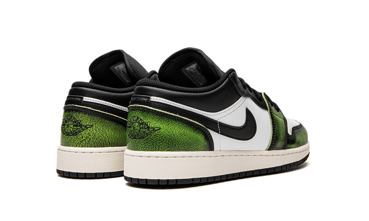 AIR JORDAN 1 LOW WHITE BLACK GREEN GS