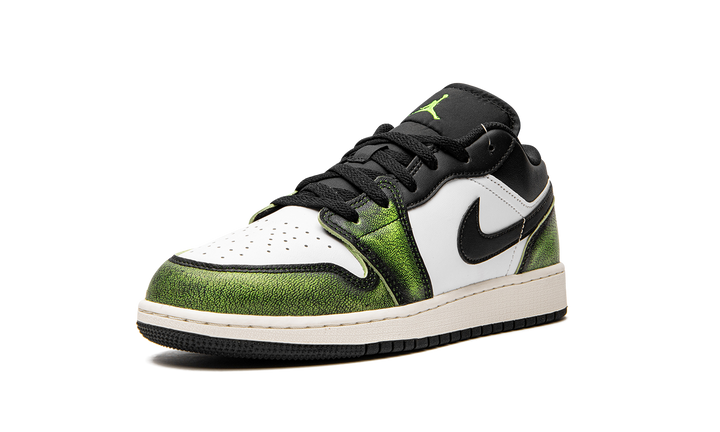 AIR JORDAN 1 LOW WHITE BLACK GREEN GS