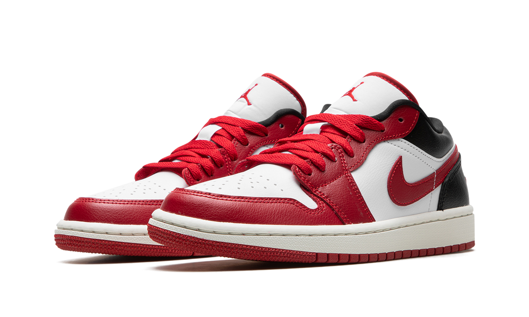 AIR JORDAN 1 LOW WHITE GYM RED WOMENS