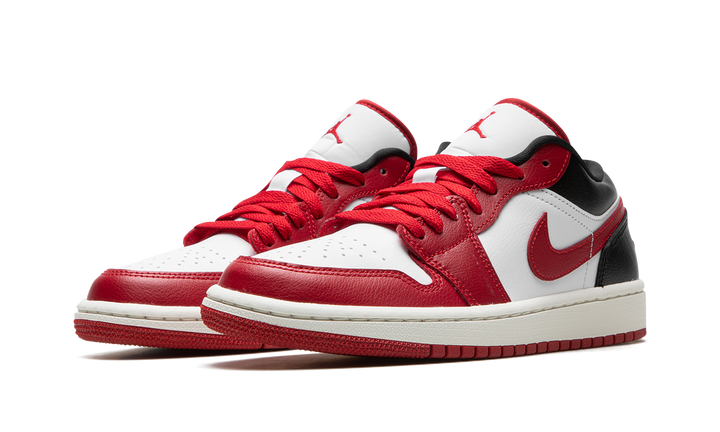 AIR JORDAN 1 LOW WHITE GYM RED WOMENS