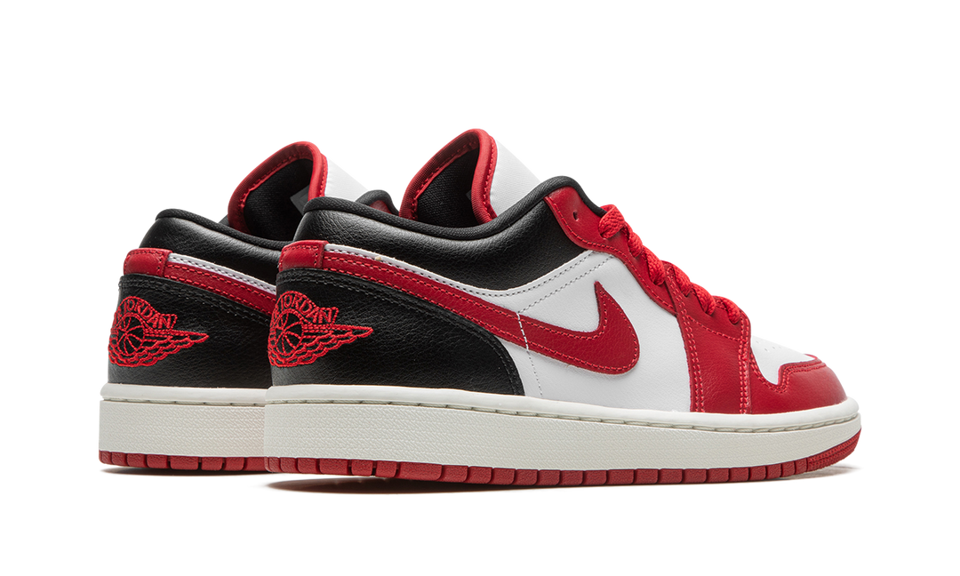 AIR JORDAN 1 LOW WHITE GYM RED WOMENS