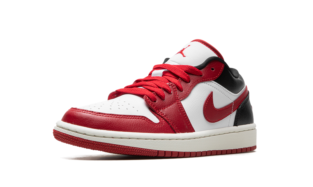 AIR JORDAN 1 LOW WHITE GYM RED WOMENS