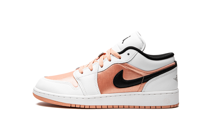 AIR JORDAN 1 LOW WHITE LIGHT MADDER ROOT GS