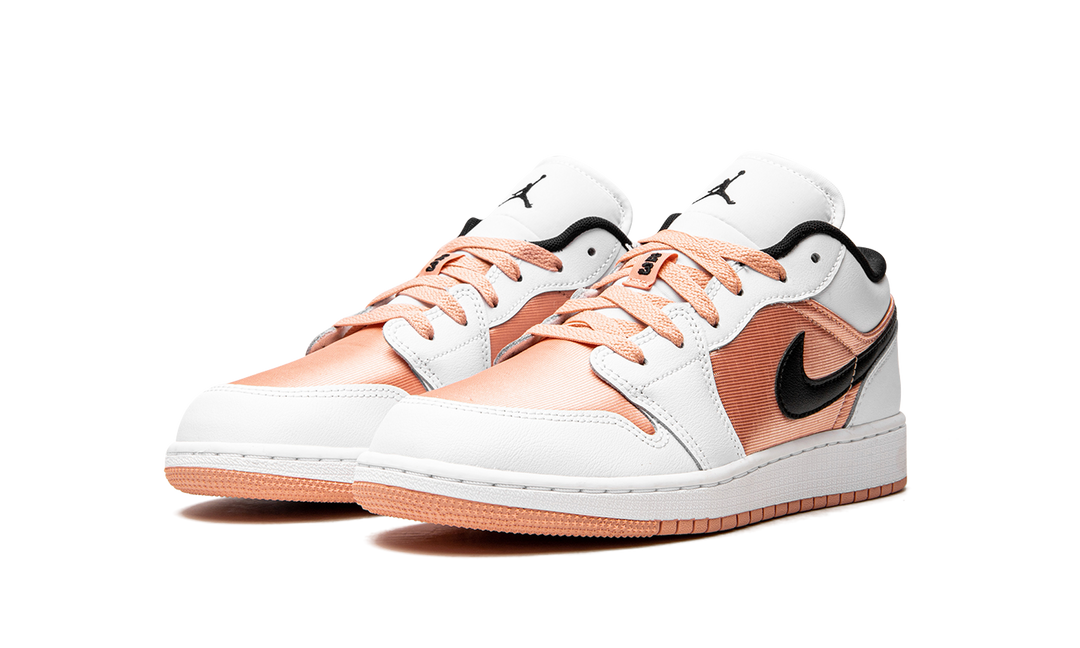 AIR JORDAN 1 LOW WHITE LIGHT MADDER ROOT GS