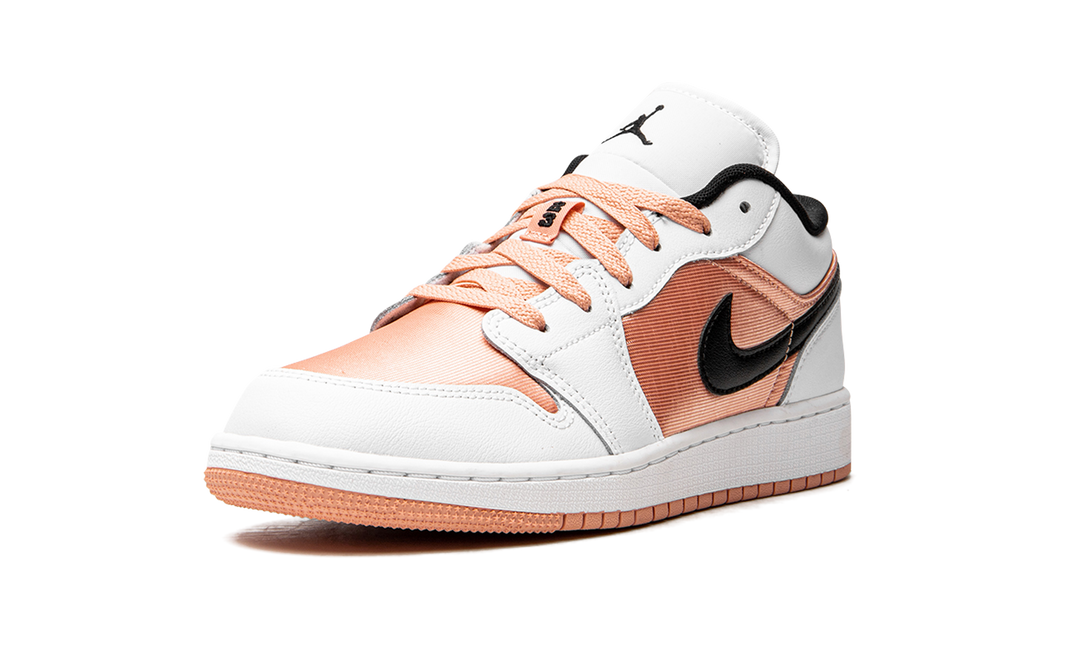 AIR JORDAN 1 LOW WHITE LIGHT MADDER ROOT GS