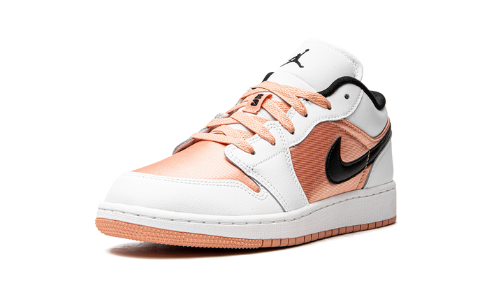 AIR JORDAN 1 LOW WHITE LIGHT MADDER ROOT GS
