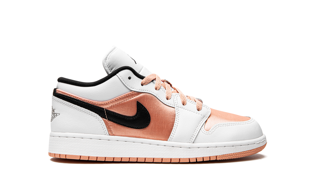 AIR JORDAN 1 LOW WHITE LIGHT MADDER ROOT GS
