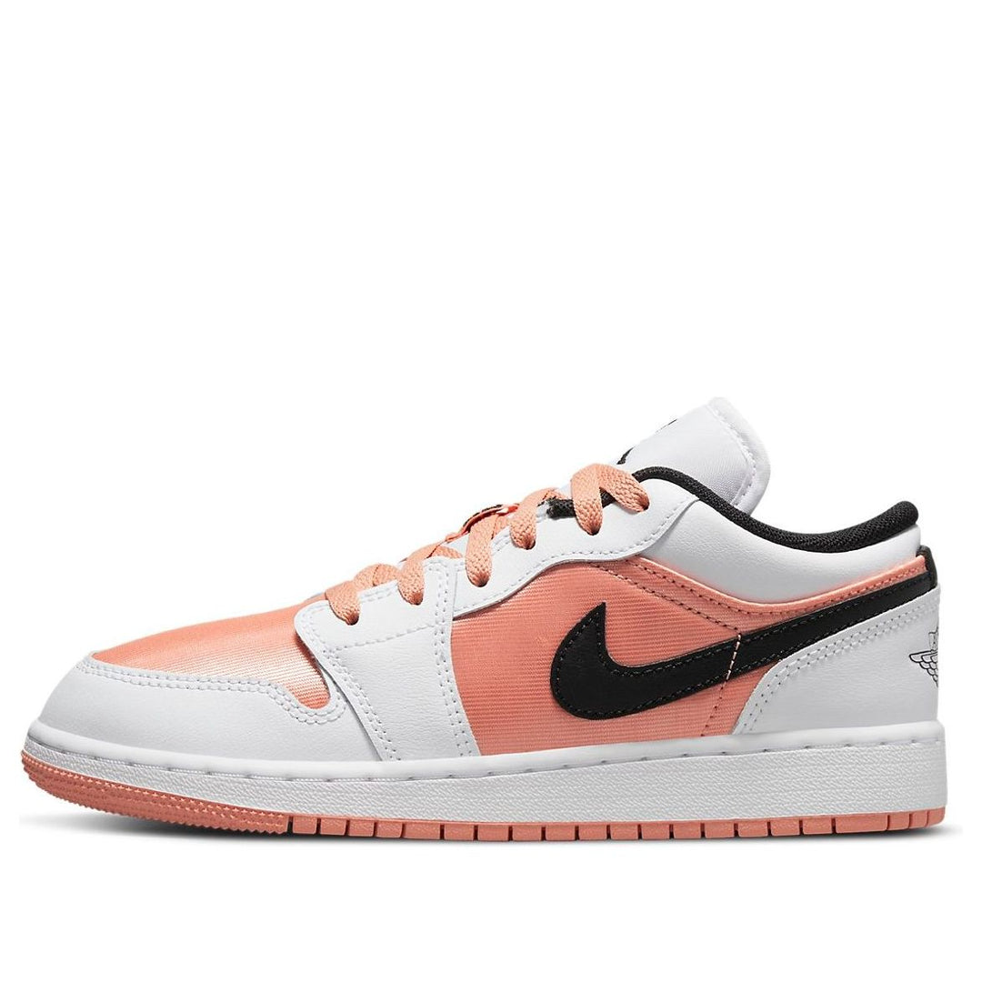 AIR JORDAN 1 LOW WHITE LIGHT MADDER ROOT GS