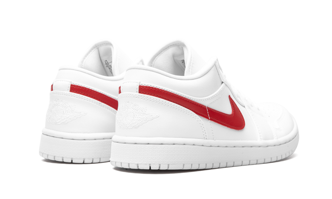 AIR JORDAN 1 LOW WHITE RED WOMENS