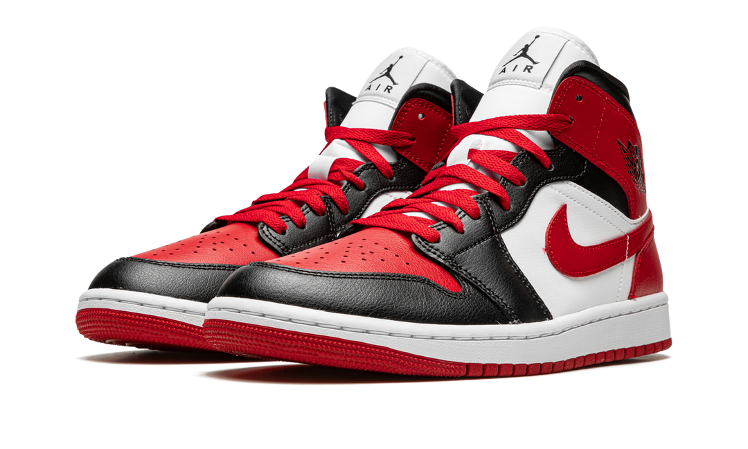 AIR JORDAN 1 MID ALTERNATE BRED TOE WOMENS