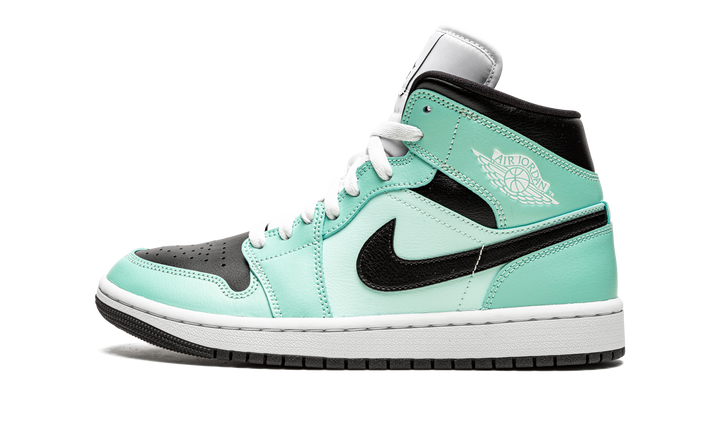 AIR JORDAN 1 MID AQUA BLACK WOMENS