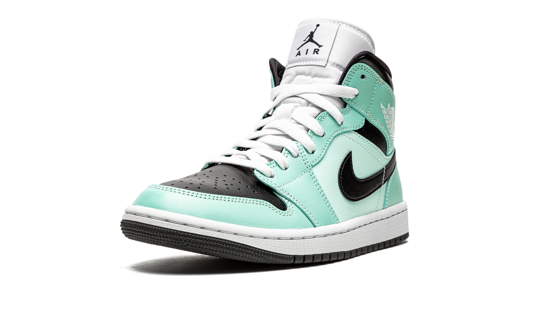 AIR JORDAN 1 MID AQUA BLACK WOMENS