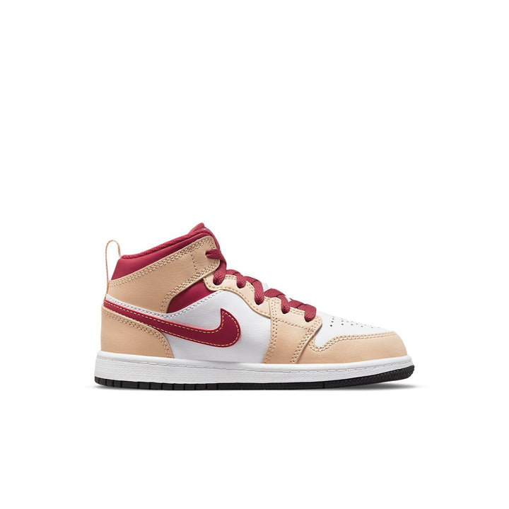 AIR JORDAN 1 MID BEIGE RED PS