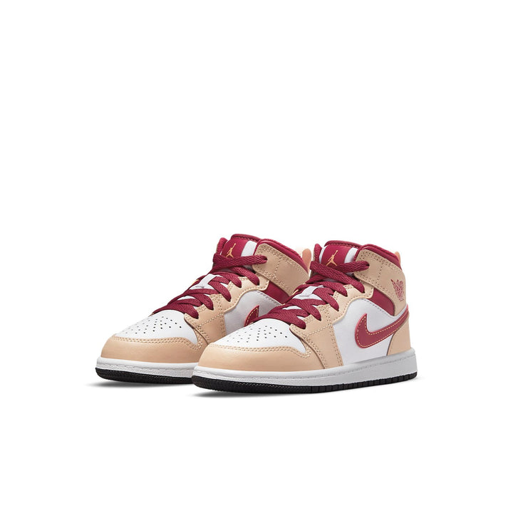 AIR JORDAN 1 MID BEIGE RED PS
