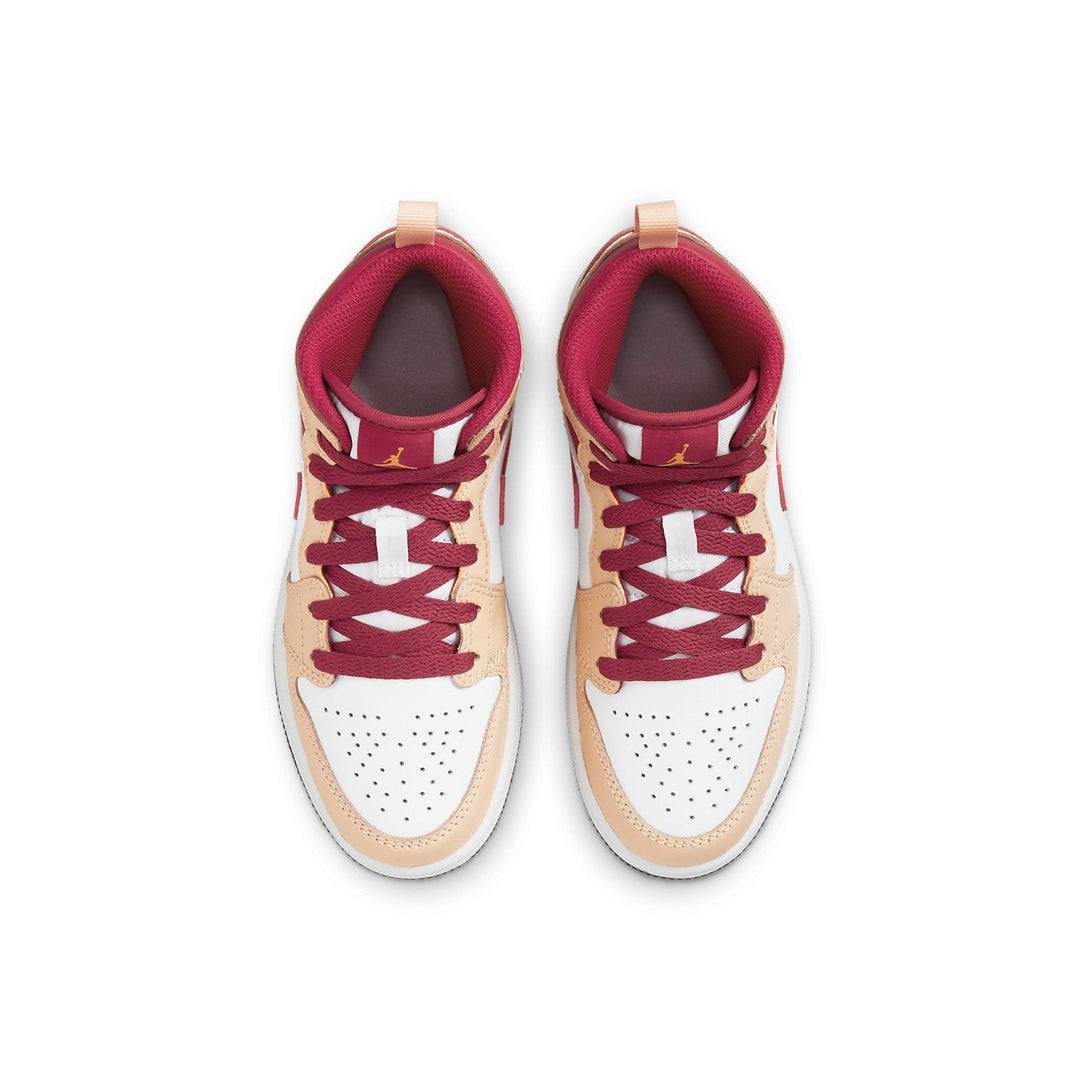 AIR JORDAN 1 MID BEIGE RED PS