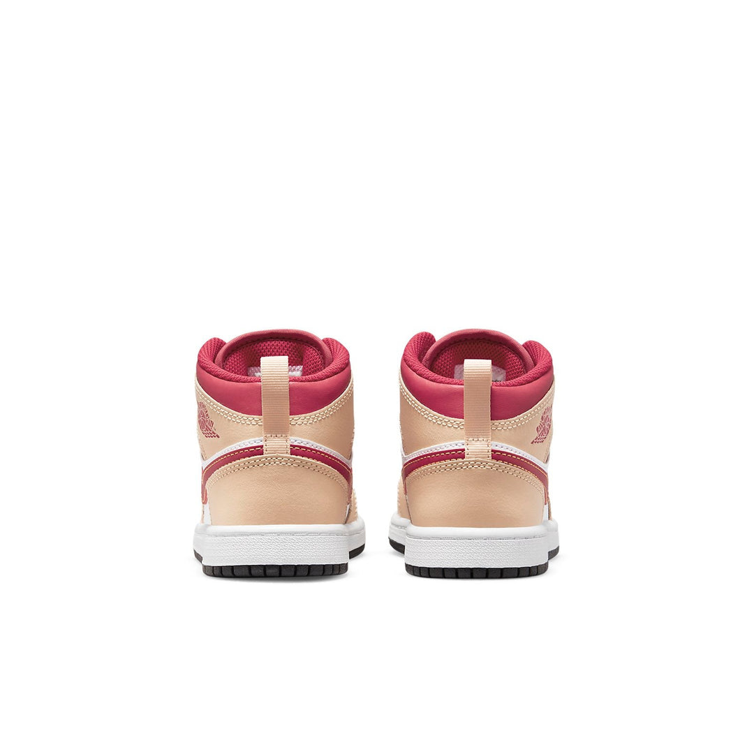 AIR JORDAN 1 MID BEIGE RED PS