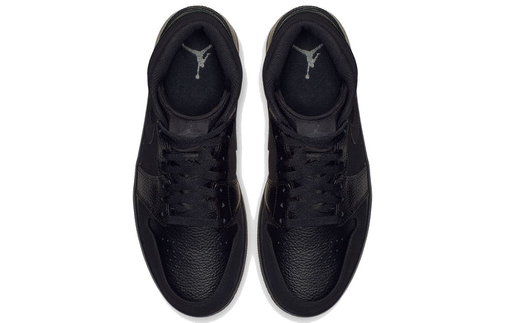 AIR JORDAN 1 MID BLACK DARK SMOKE GREY
