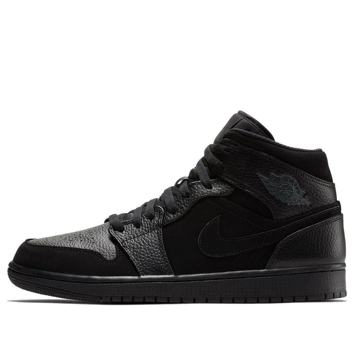 AIR JORDAN 1 MID BLACK DARK SMOKE GREY