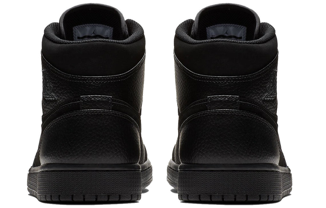 AIR JORDAN 1 MID BLACK DARK SMOKE GREY