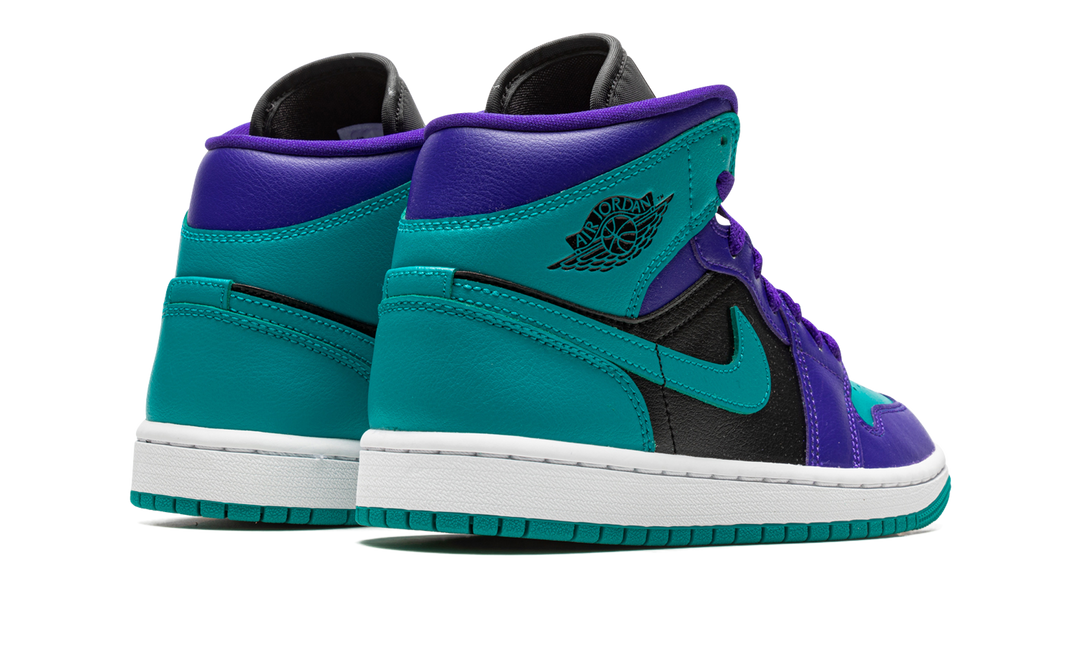 AIR JORDAN 1 MID BLACK GRAPE WOMENS
