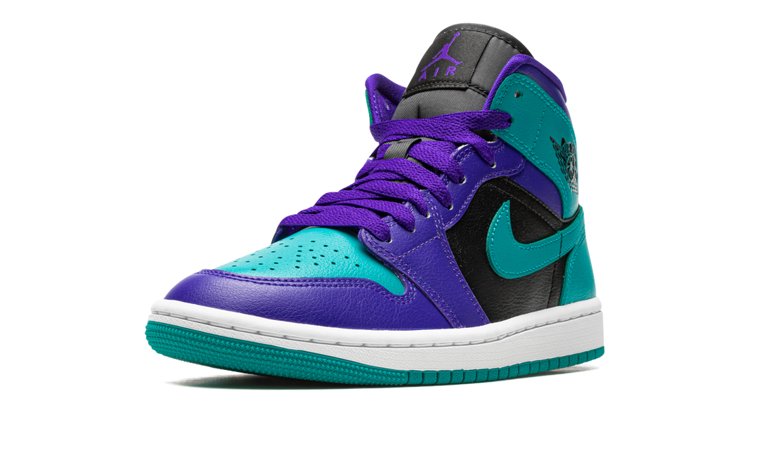 AIR JORDAN 1 MID BLACK GRAPE WOMENS