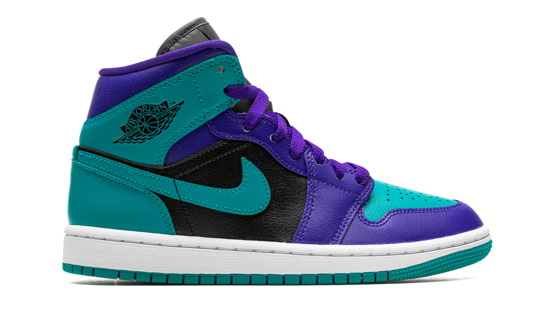 AIR JORDAN 1 MID BLACK GRAPE WOMENS