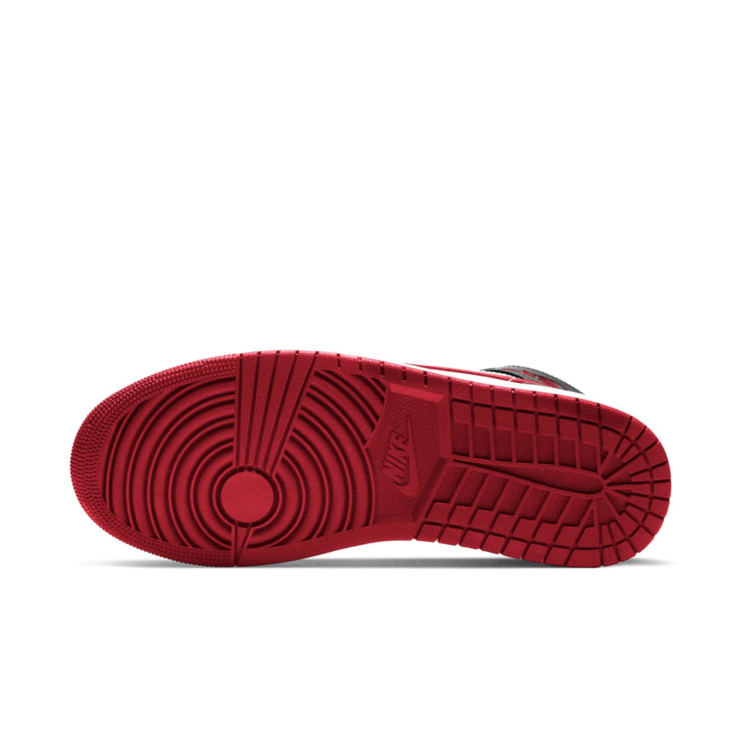 AIR JORDAN 1 MID BLACK GYM RED
