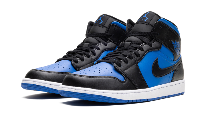 AIR JORDAN 1 MID BLACK ROYAL BLUE