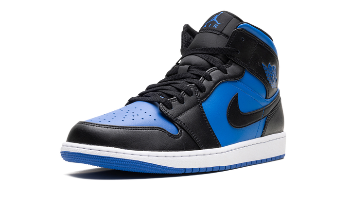 AIR JORDAN 1 MID BLACK ROYAL BLUE