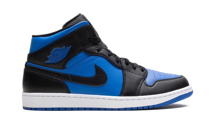 AIR JORDAN 1 MID BLACK ROYAL BLUE