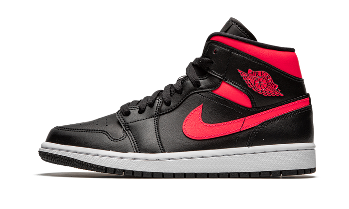 AIR JORDAN 1 MID BLACK SIREN RED WOMENS