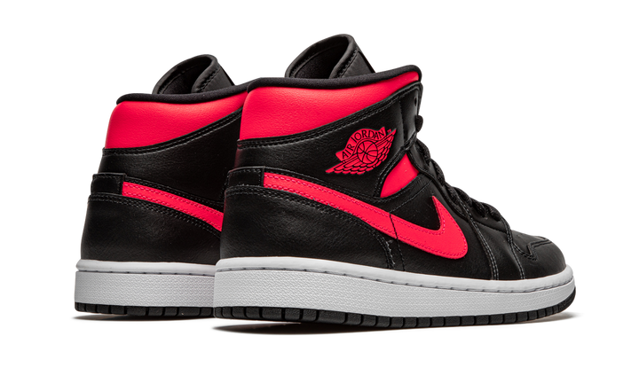 AIR JORDAN 1 MID BLACK SIREN RED WOMENS