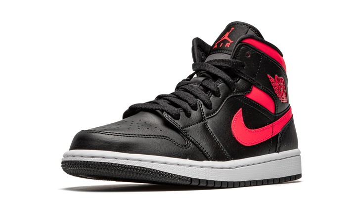 AIR JORDAN 1 MID BLACK SIREN RED WOMENS