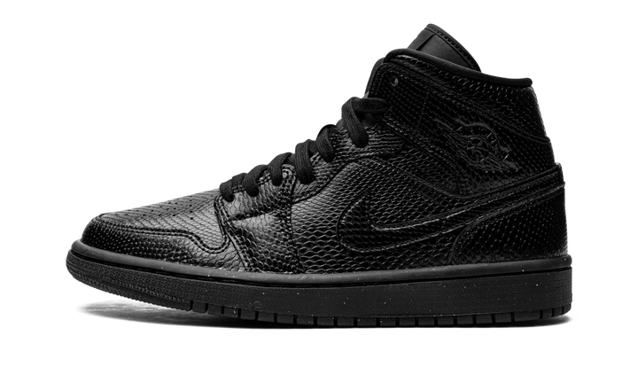 AIR JORDAN 1 MID BLACK SNAKESKIN WOMENS