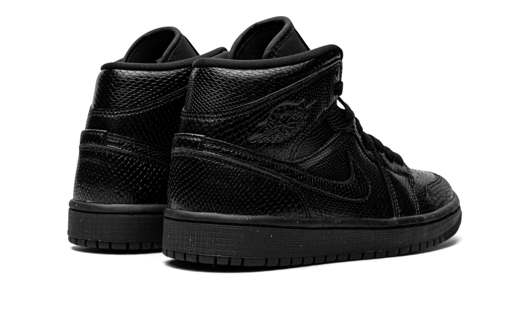 AIR JORDAN 1 MID BLACK SNAKESKIN WOMENS