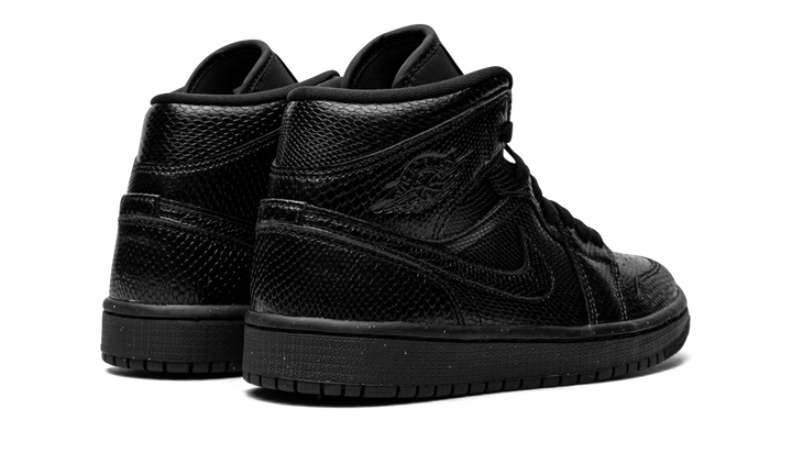 AIR JORDAN 1 MID BLACK SNAKESKIN WOMENS