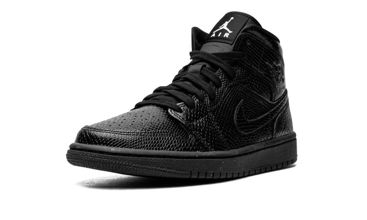 AIR JORDAN 1 MID BLACK SNAKESKIN WOMENS