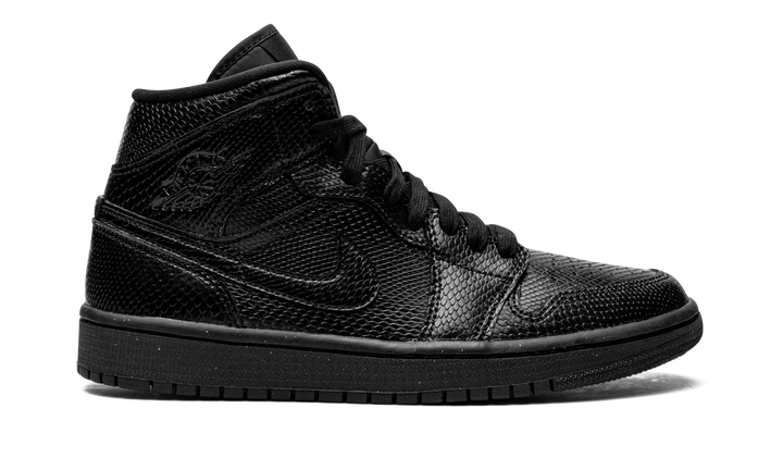 AIR JORDAN 1 MID BLACK SNAKESKIN WOMENS