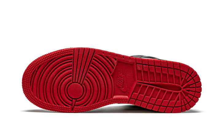 AIR JORDAN 1 MID BLACK WHITE GYM RED GS