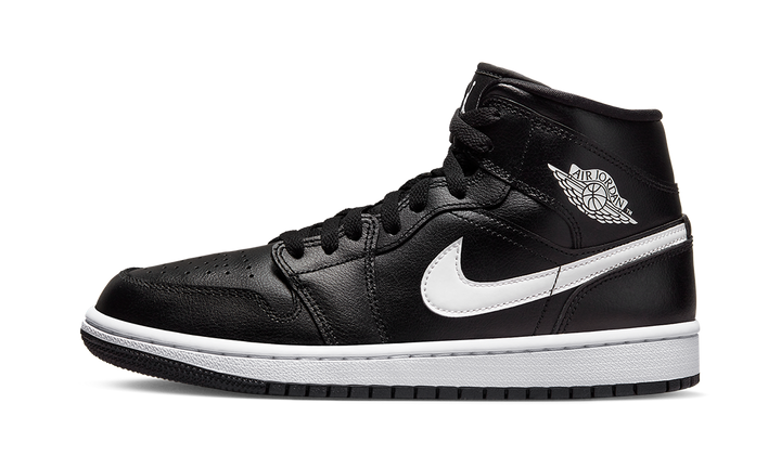 AIR JORDAN 1 MID BLACK WHITE WOMENS