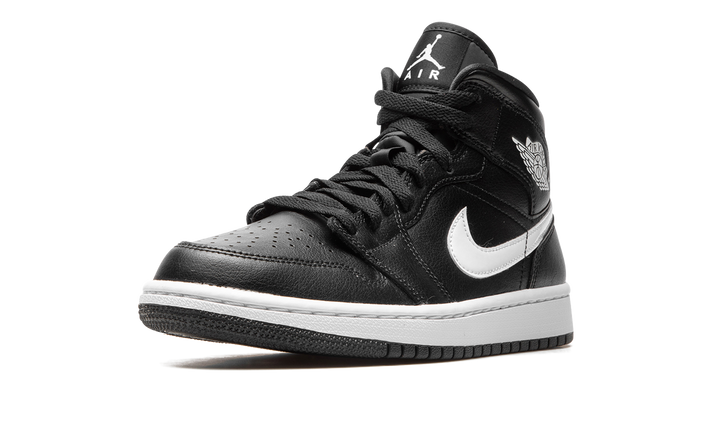 AIR JORDAN 1 MID BLACK WHITE WOMENS