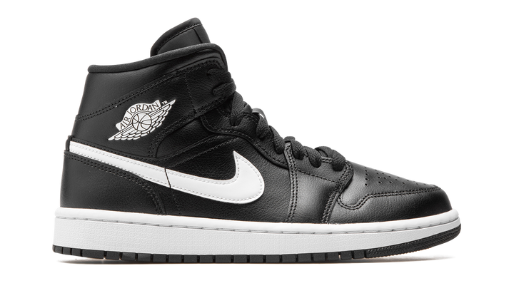 AIR JORDAN 1 MID BLACK WHITE WOMENS