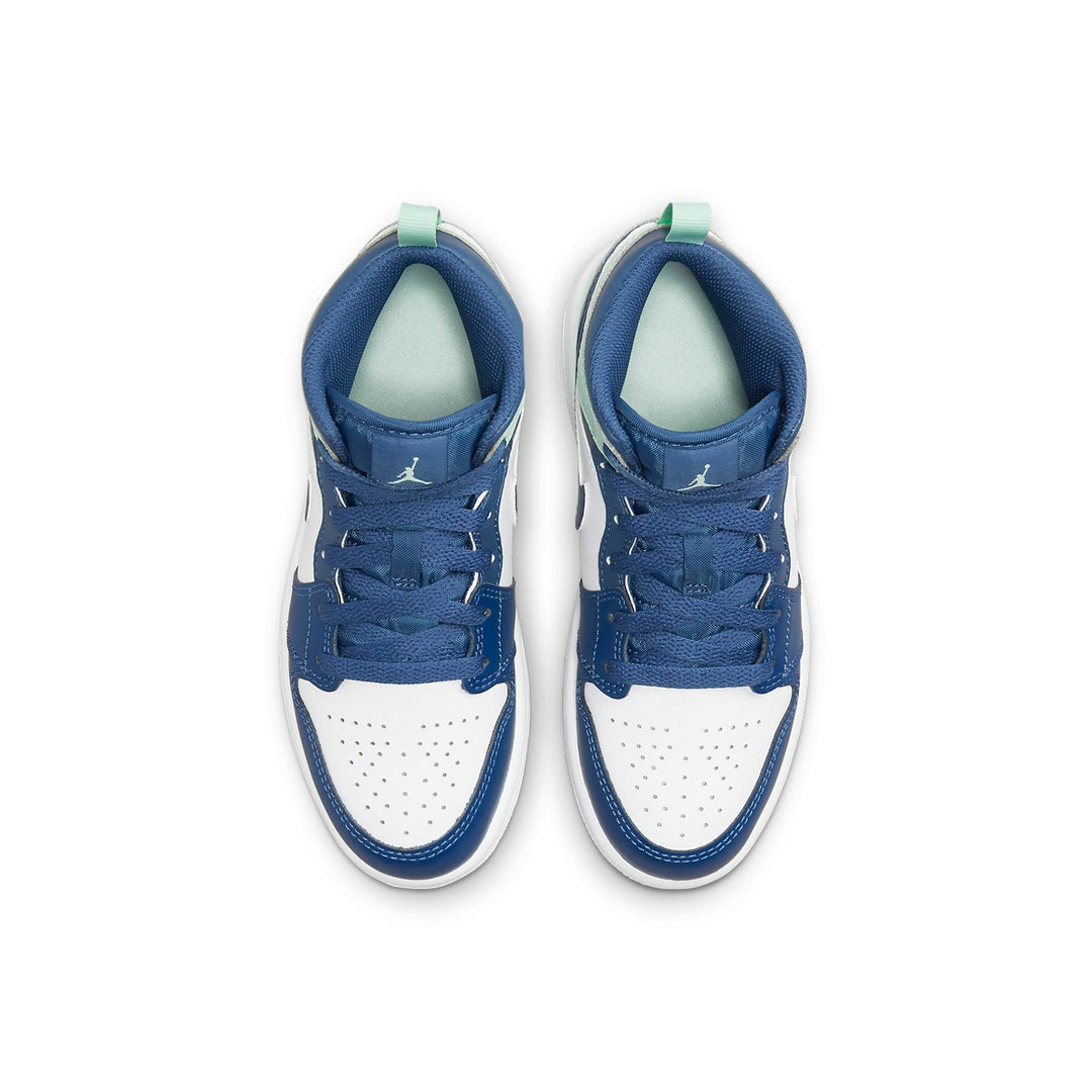 AIR JORDAN 1 MID BLUE MINT PS