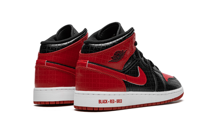 AIR JORDAN 1 MID BRED TEXT GS
