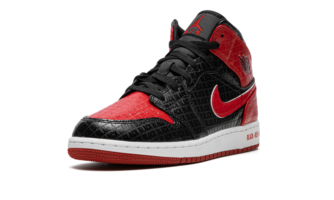 AIR JORDAN 1 MID BRED TEXT GS
