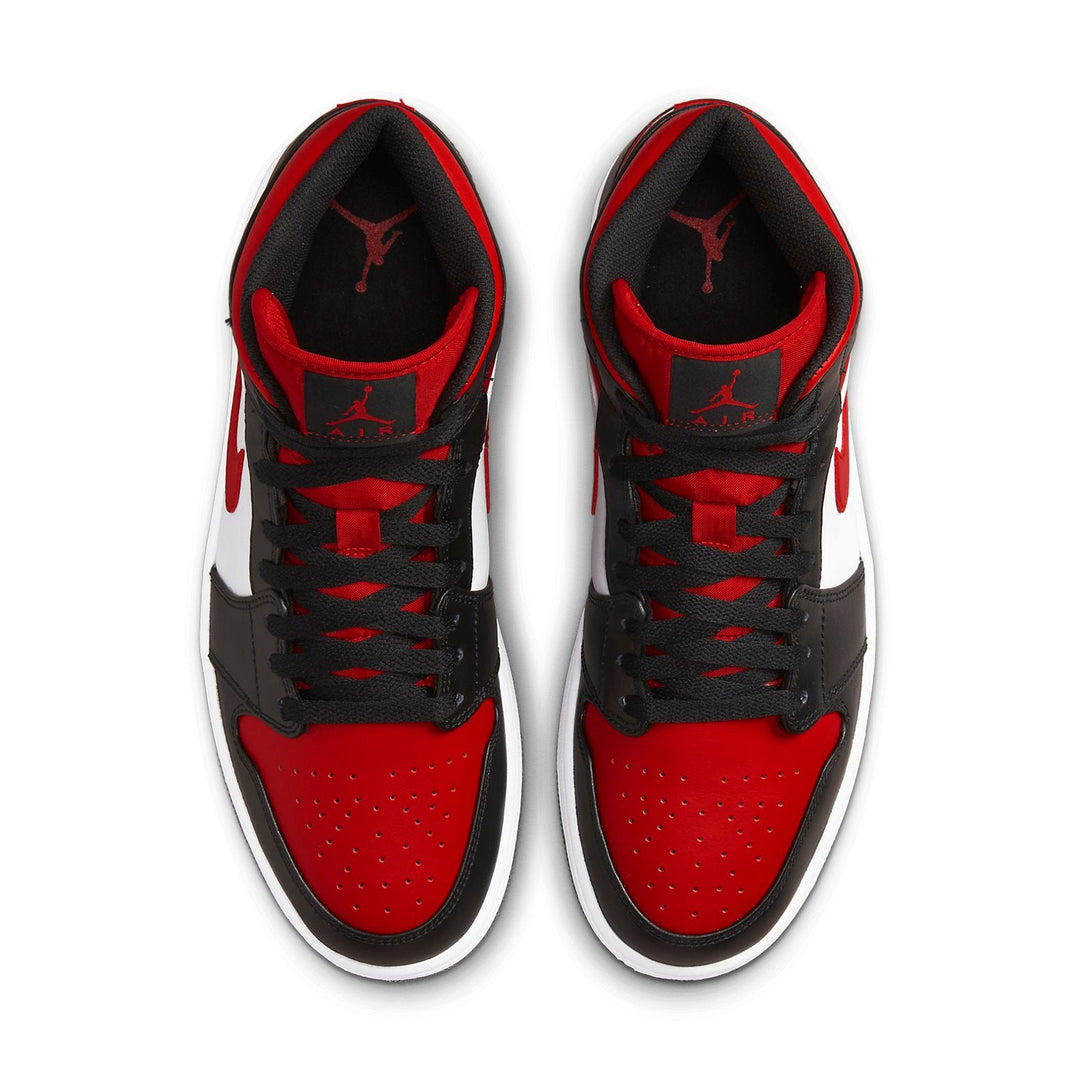 AIR JORDAN 1 MID BRED TOE WHITE