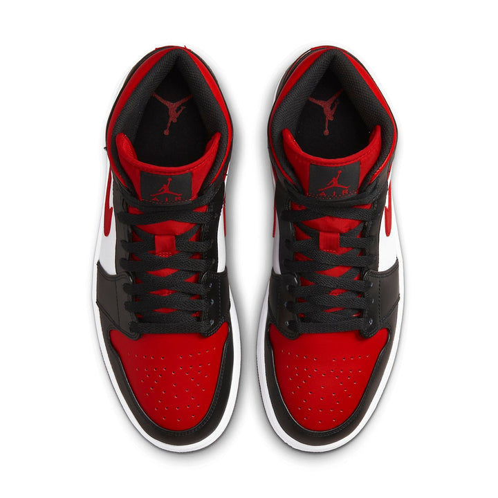 AIR JORDAN 1 MID BRED TOE WHITE