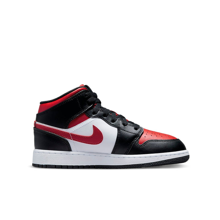 AIR JORDAN 1 MID BRED TOE WHITE GS